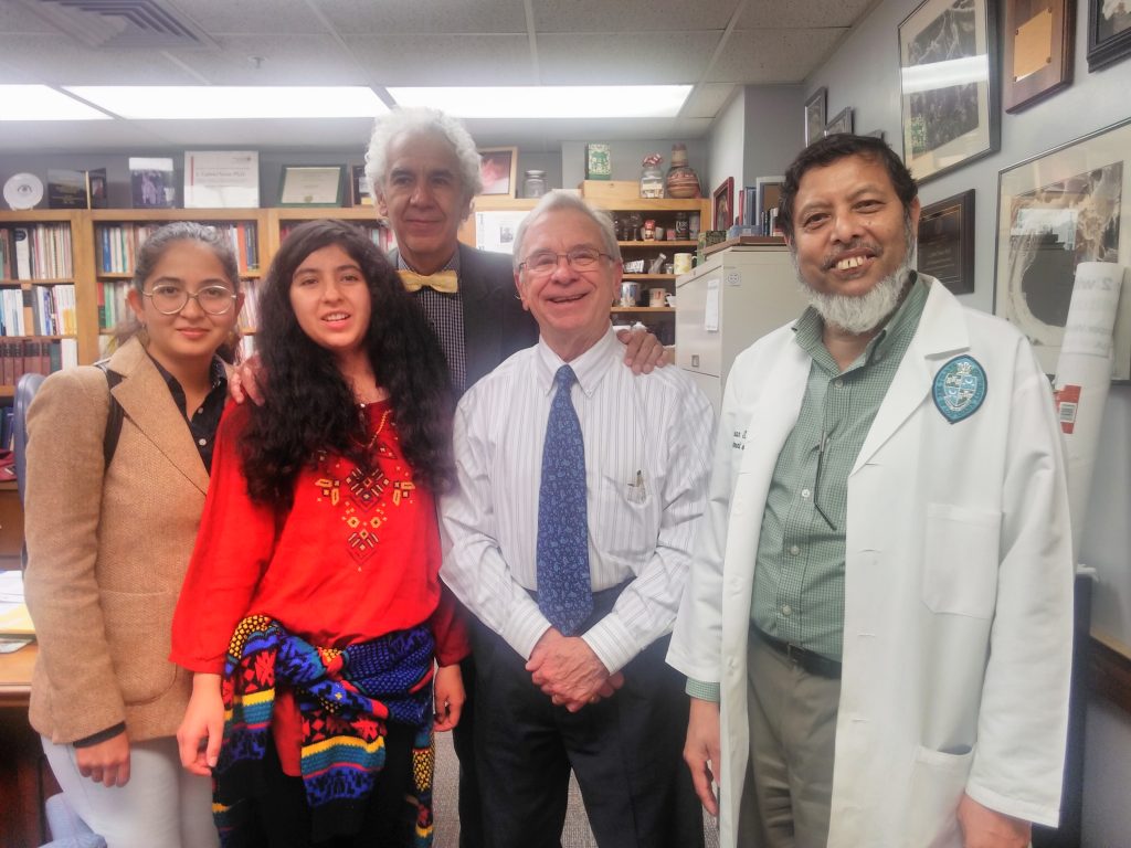 At Prof. Gabriel Navar's office of Head of the Department of Physiology at Tulane Medical School in New Orleans, Louisiana